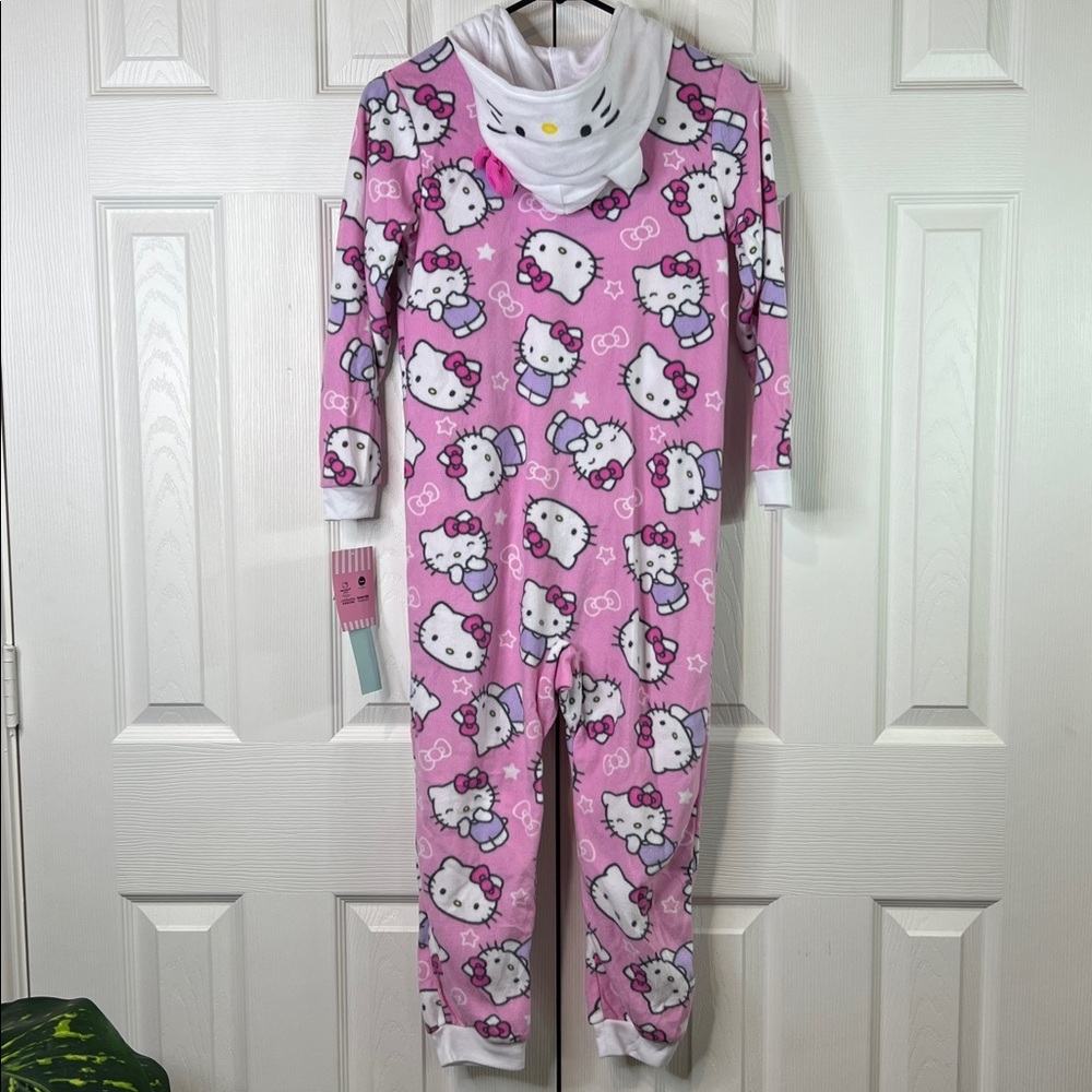 Sanrio Hello Kitty Pink and White Hooded Onesie Size M (7/8) - Picture 4 of 8
